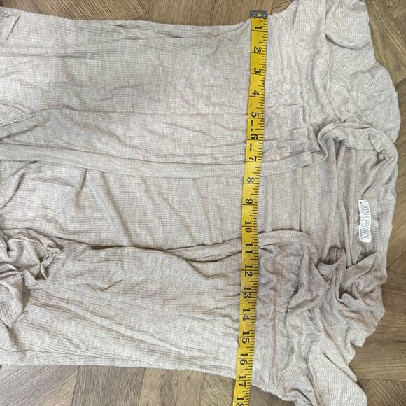 Joah Brown Soleil Open Front Cardigan Women's One Size Beige Comfort Soft Layers - Picture 11 of 12